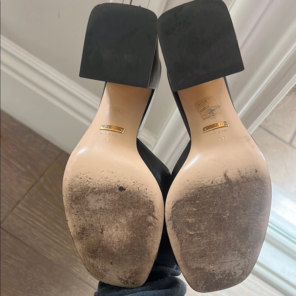 Gucci Black Leather Women's Mules - Picture 3 of 6
